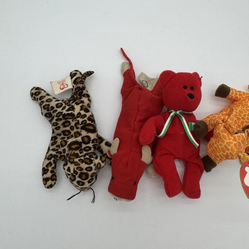Ty‎ Beanie Babies Teenie Lot Freckles Snort Osito Twigs McDonalds 1995–1999 VTG